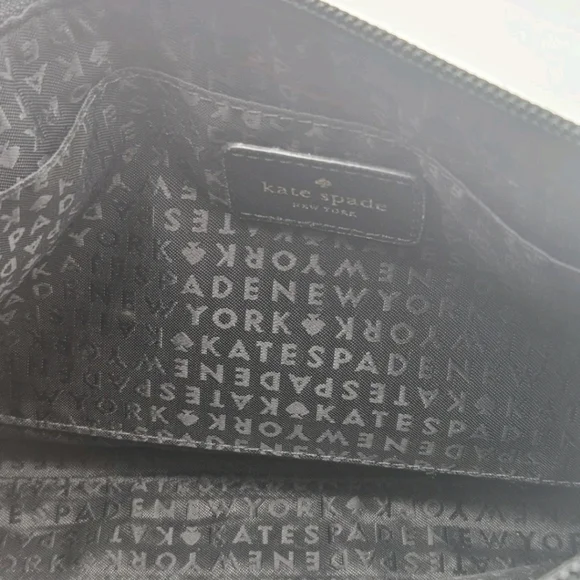 Kate Spade Black and Silver Shoulder Bag with Striped Design - Picture 4 of 7